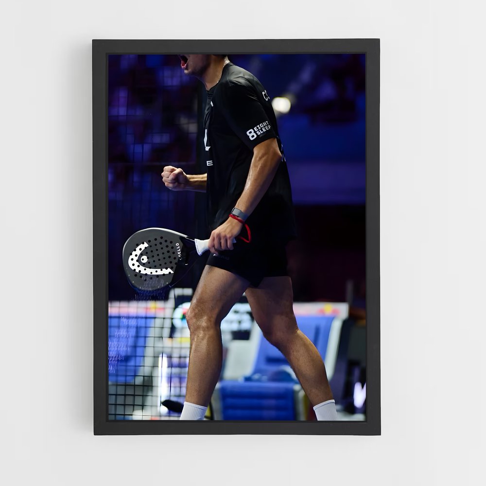 Poster Arturo coello captivé – affiche Padel (vue 2)